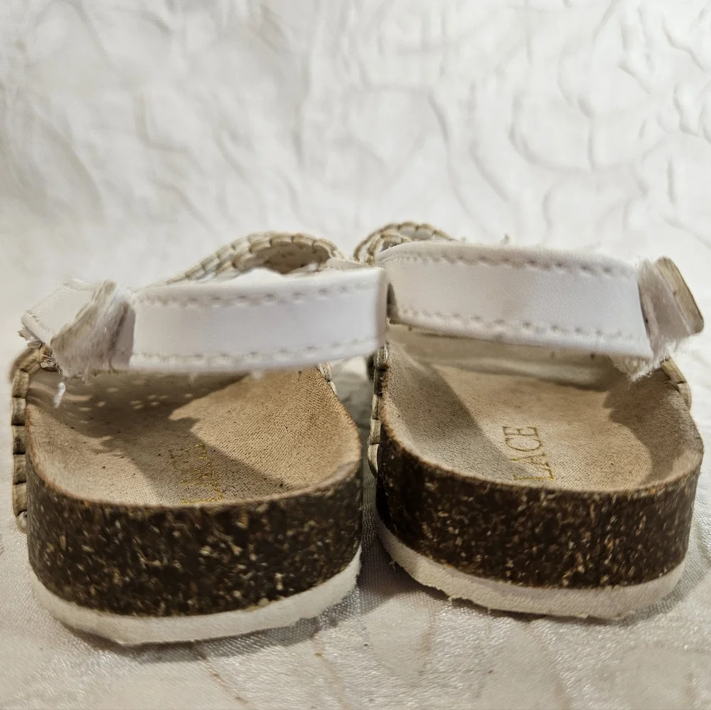 Baby White Flower Place Sandals